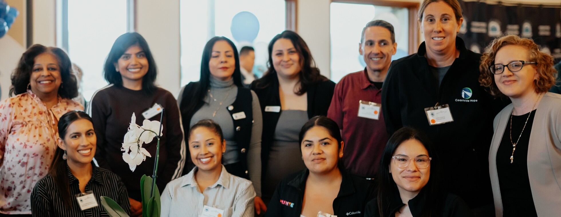 Friends and neighbors gathered together at a Daly City Partnership event